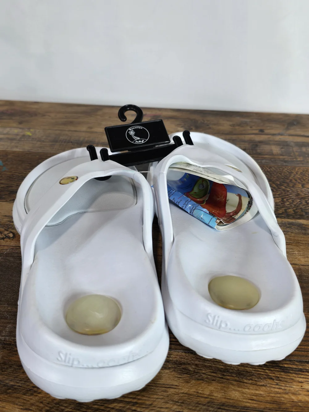 White Men's Comfort Flip Flop Sandals Size 7